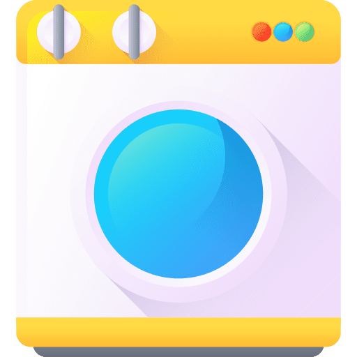 Washing machine electrical appliance furniture and household household icon