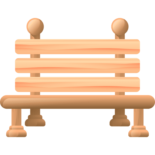 Bench seat furniture and household comfortable icon