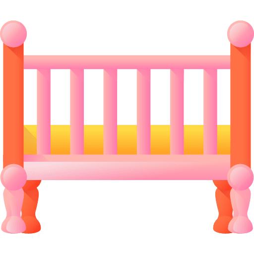 Cradle furniture and household motherhood maternity icon