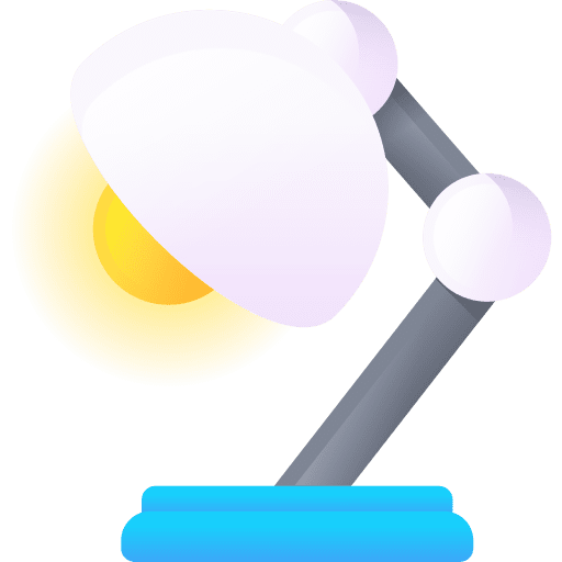 Desk lamp technology light furniture and household icon