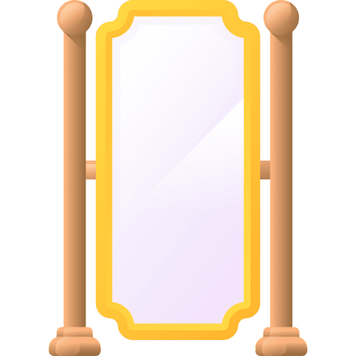 Mirror furniture decoration reflection icon