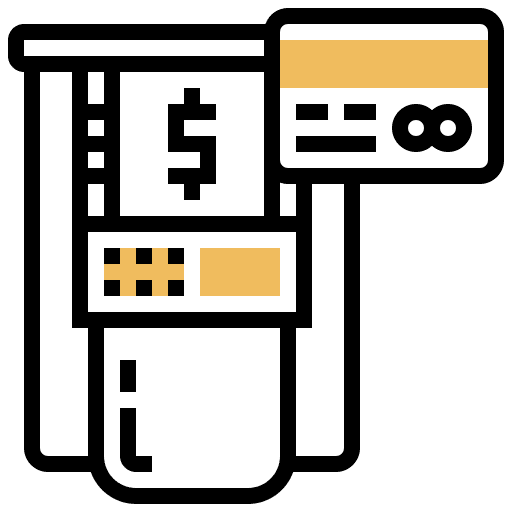 Atm business and finance credit atm icon