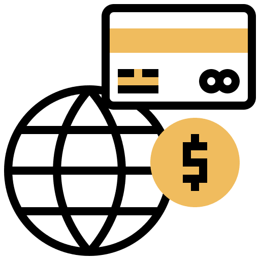 Global global payment business and finance icon