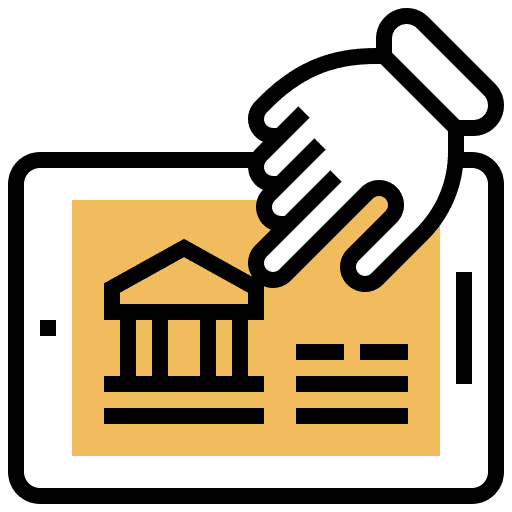 Online banking online banking internet tablet icon