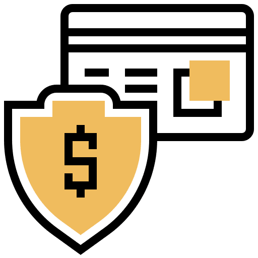 Security protection shield business and finance icon