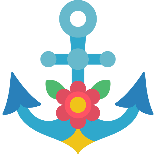 Anchor art and design anchor hipster icon