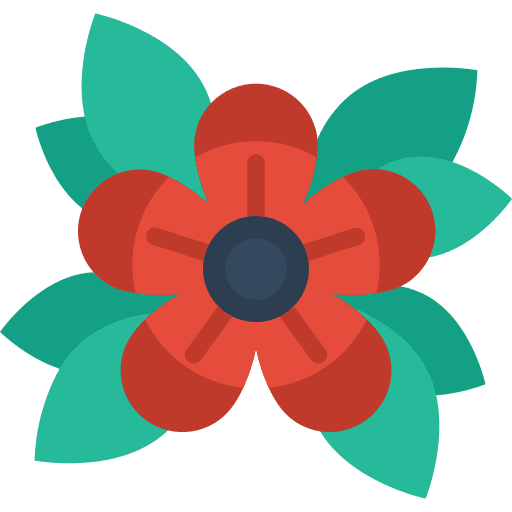 Flower botanic blossom art and design icon