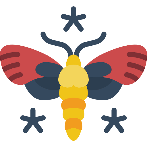 Moths peace sign wings moth icon