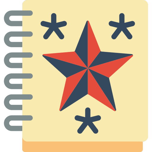 Star favorites star art and design icon