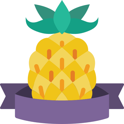Pineapple foods art and design fruit icon