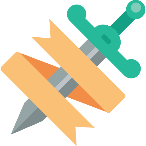 Sword art and design blade miscellaneous icon