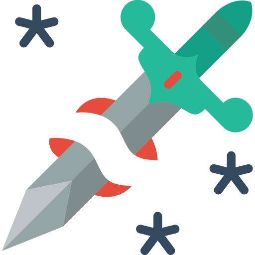 Sword weapons blade miscellaneous icon