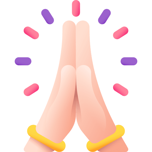 Pray pray hand religion icon