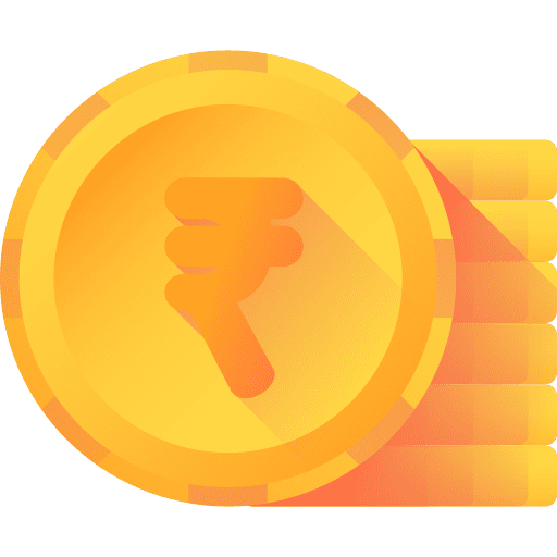 Rupee money business and finance currency icon