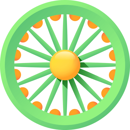 Wheel hinduism religious wheel icon