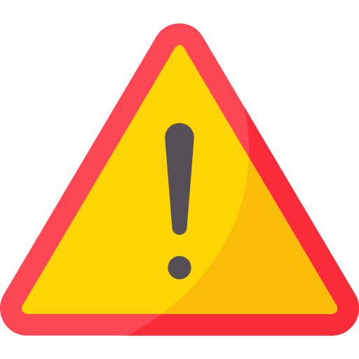 Alert critical disclaimer limitation icon