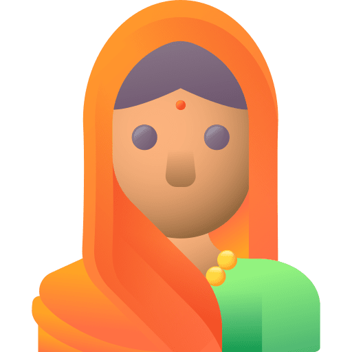 Indian user person avatar icon