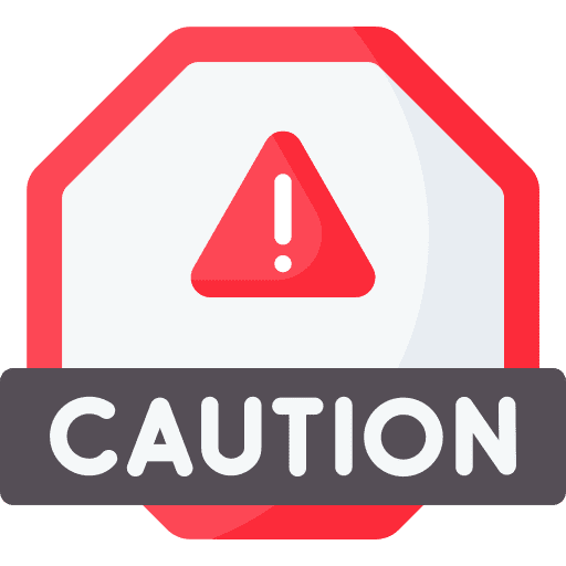 Caution signaling warning sign caution icon