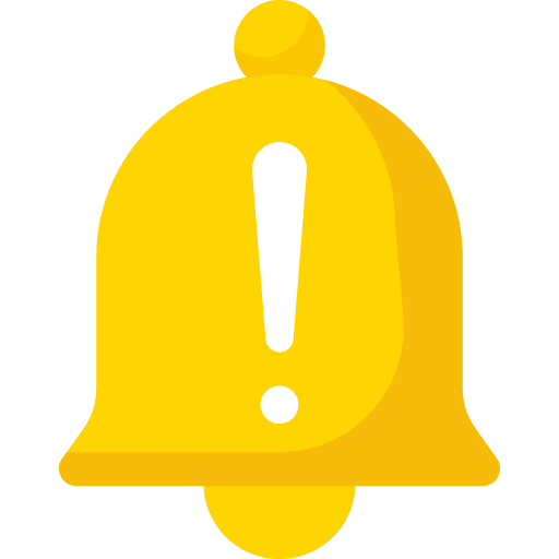 Notification danger signaling notification icon