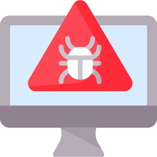 Bug danger signaling bug icon