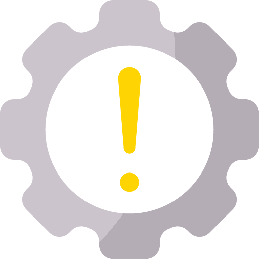 Management gear signaling management icon