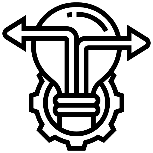 Decision making miscellaneous arrow thinking icon