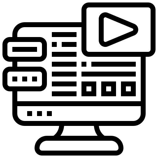 Design desktop computer monitor prototype icon