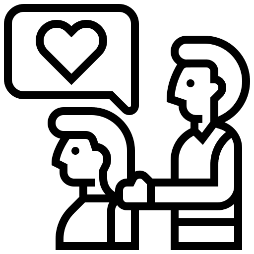Empathy care understanding friendship icon