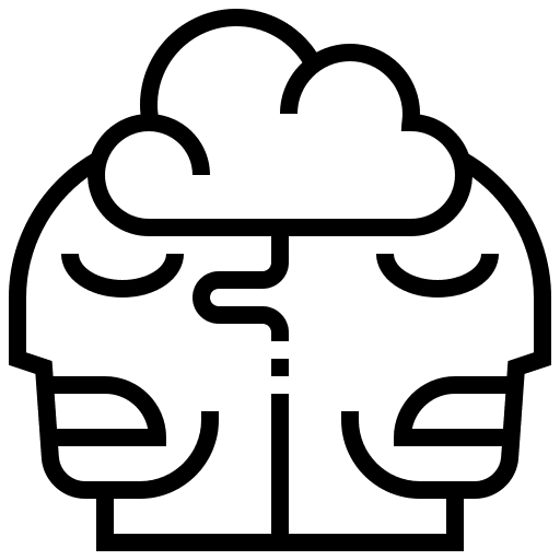 Imagination cloud intelligence think intelligence icon