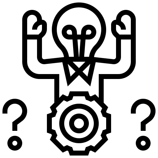 Innovation think solution idea icon