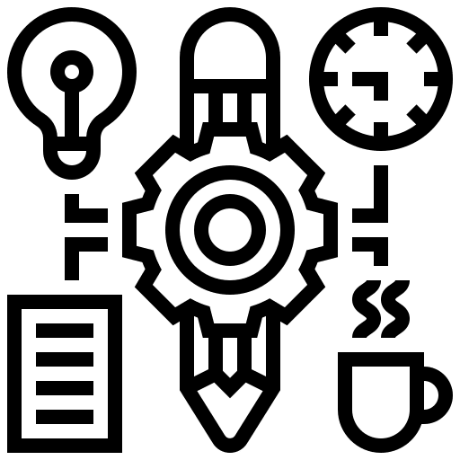 Time management gear plan organize icon