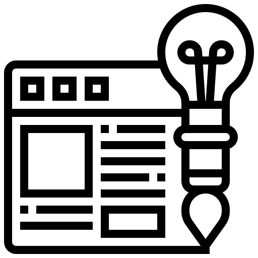 Web design ui layout web design icon