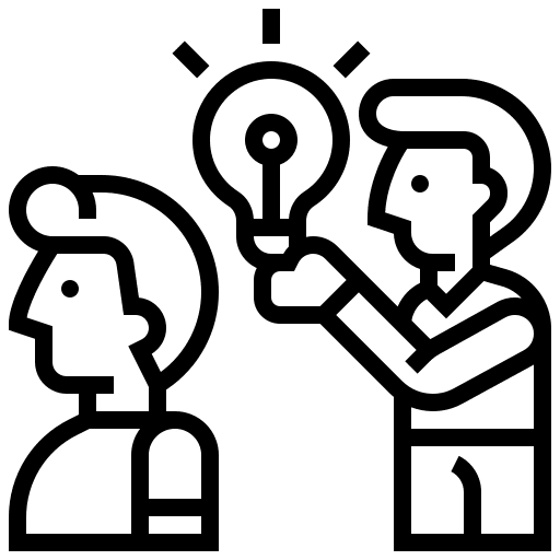 Sharing think friendship share icon