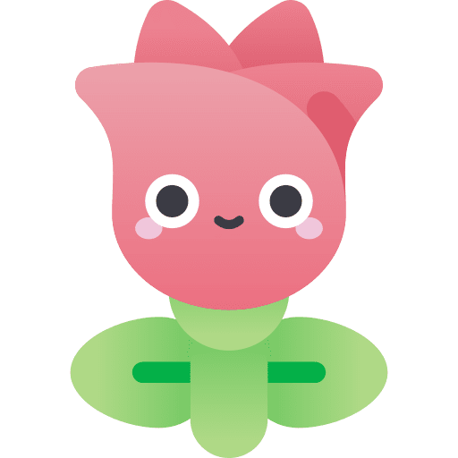 Rose nature flower petals icon