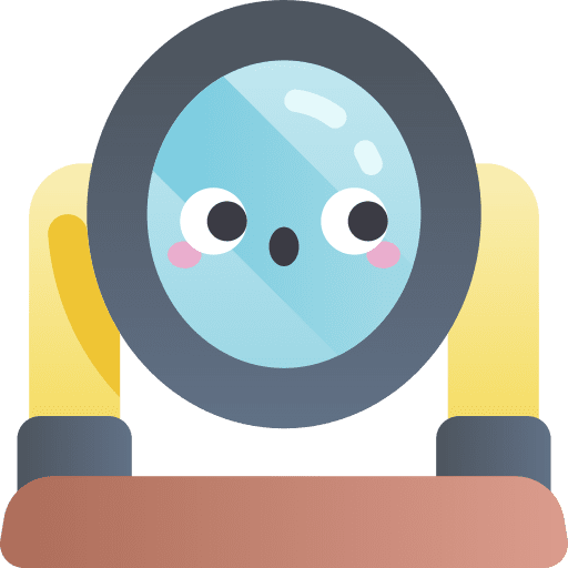 Mirror fashion mirror grooming icon