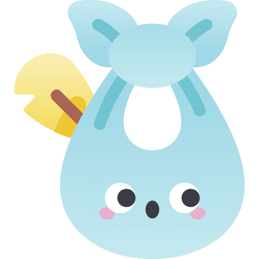 Newborn birth animals stork icon