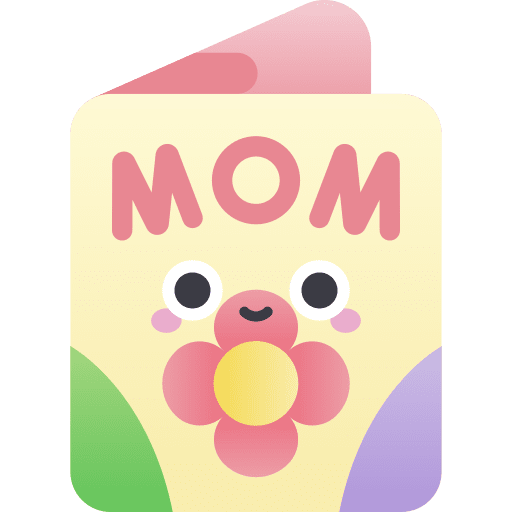 Greeting card communications mothers day mom icon