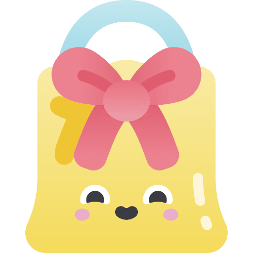 Shopping bag ribbon commerce and shopping gift icon