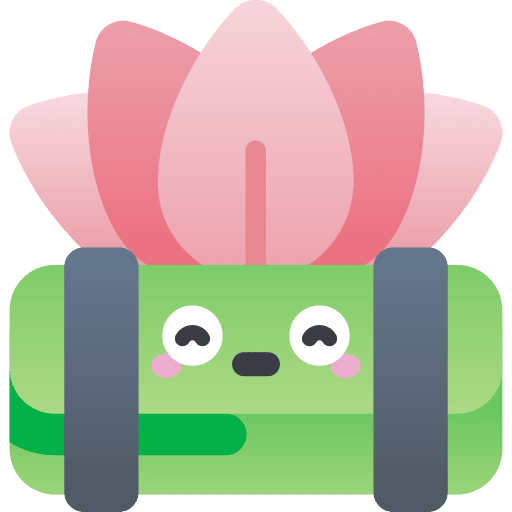 Yoga mat wellness sport icon