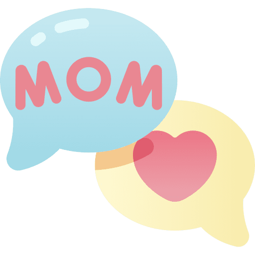 Message message speech bubble mothers day icon