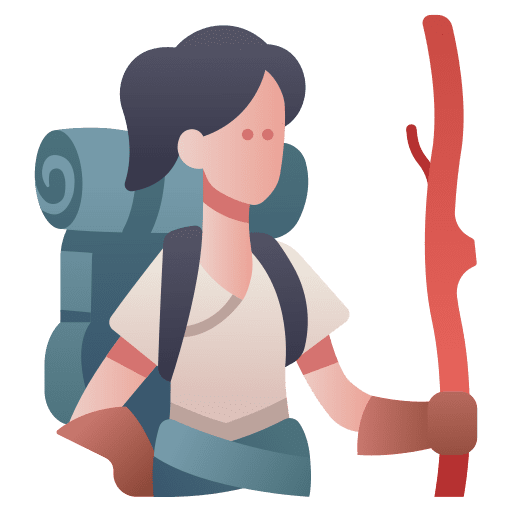 Adventurer people gaming journey icon