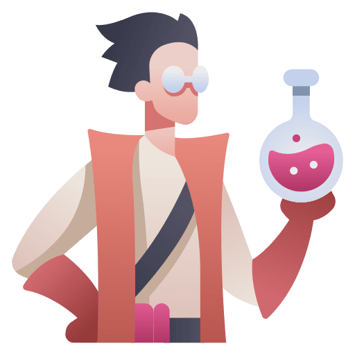 Alchemy lab character chemistry icon