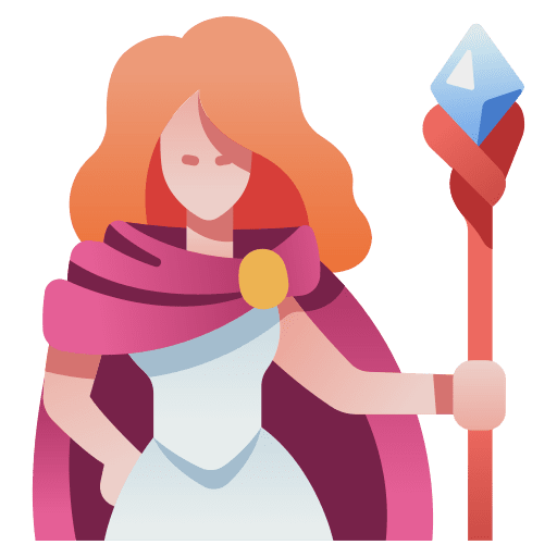 Magician wand wizard game icon