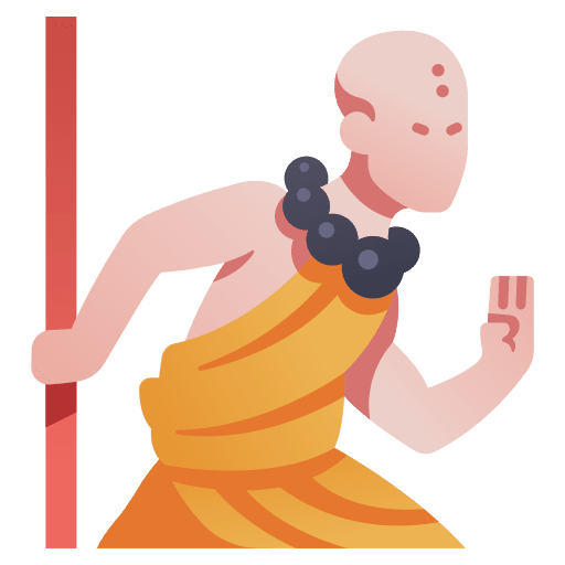 Monk warrior game avatar icon