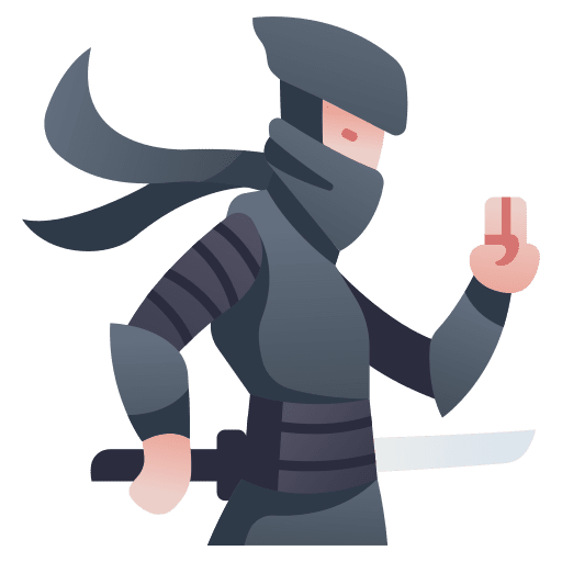 Ninja gaming character game icon