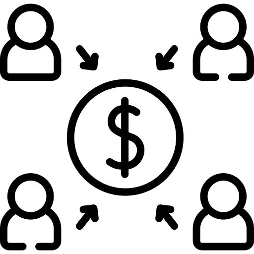 Crowdfunding miscellaneous crowdfunding investment icon