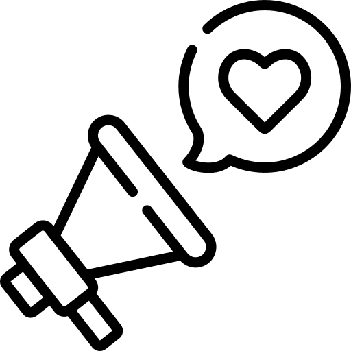 Megaphone donation campaign charity icon