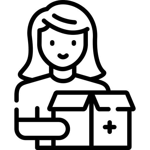 Donors donors healthcare and medical woman icon