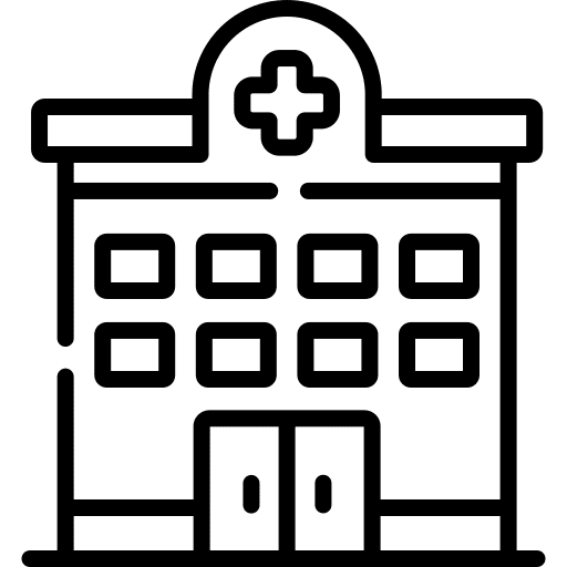 Hospital buildings miscellaneous health clinic icon