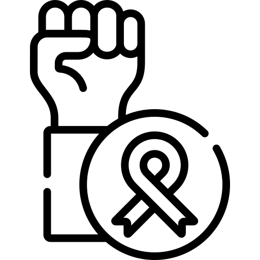 Support support cancer healthcare and medical icon